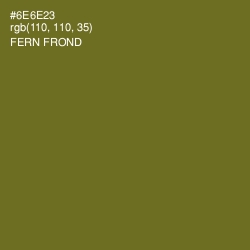 #6E6E23 - Fern Frond Color Image